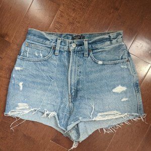 Abercrombie Natural Rise Cut-off Shorts Size 27 / 4